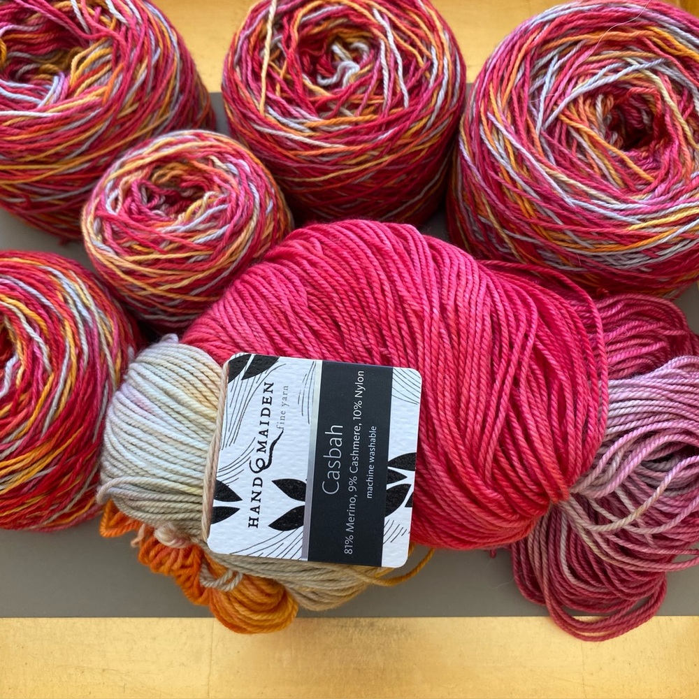 Hand Dyed: Hand Maiden “Casbah” Merino Wool / Cashmere / Nylon Yarn. Sock weight - Picture 10 of 10